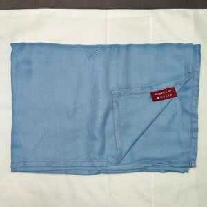 Delta Airlines blanket light blue